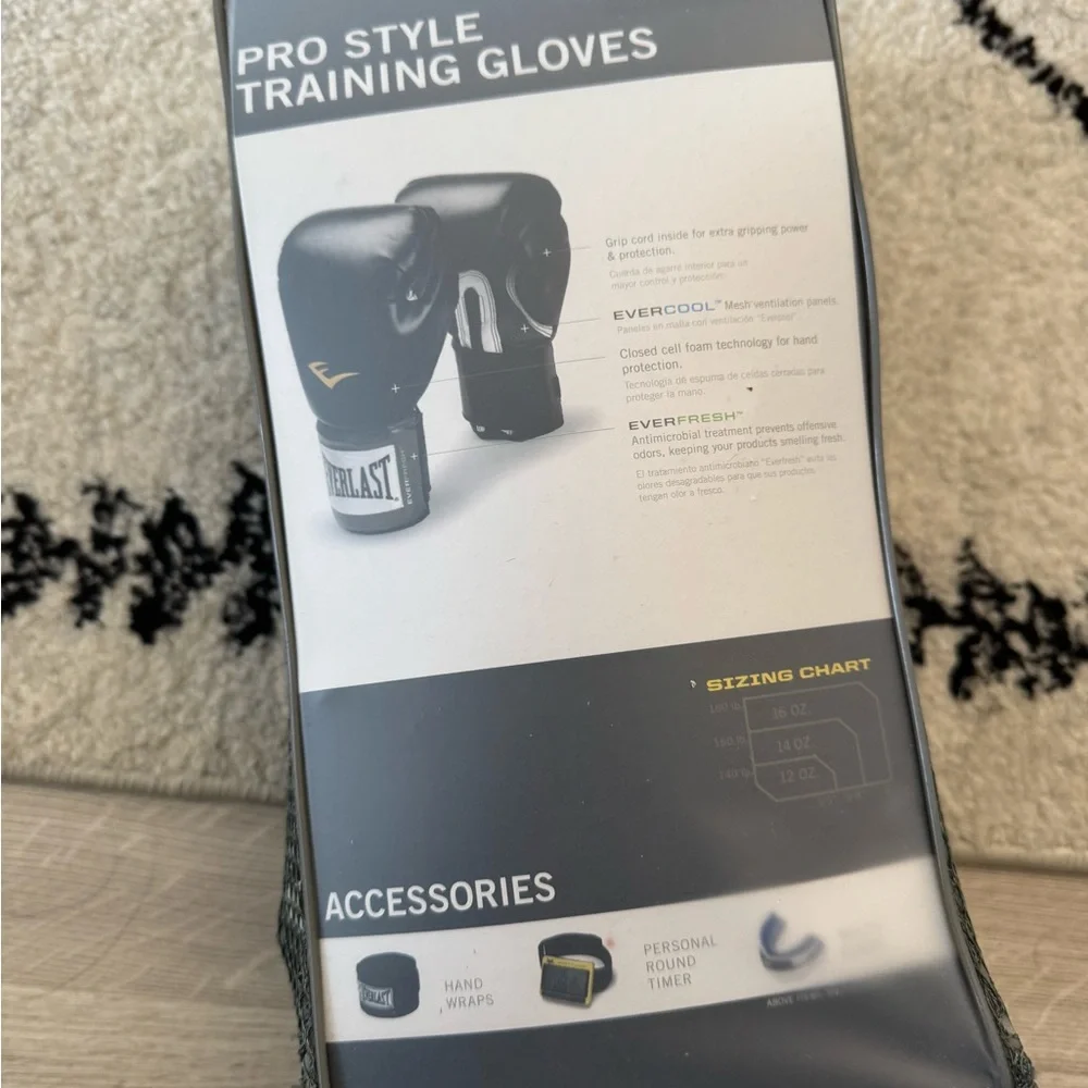 Everlast Pro Style Training Gloves - Black